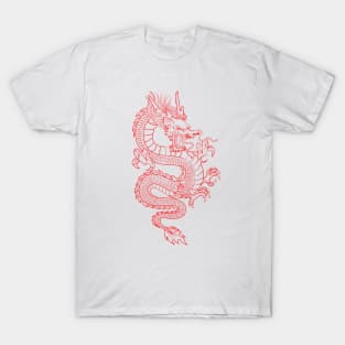 Red Asian Dragon T-Shirt